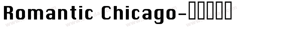 Romantic Chicago字体转换